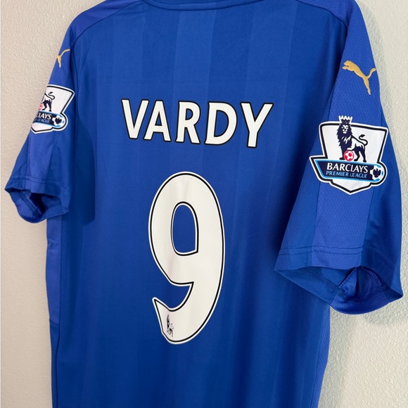 Leicester City 2015/2016 Vardy home EPL jersey - Picture 4 of 4